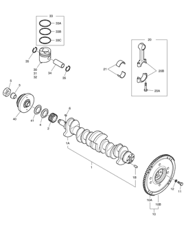 les pièces 150121-00270A complotent. ROD ASSY, SE RELIANT