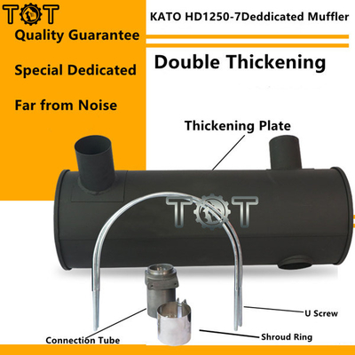 ODM d'Engine Exhaust Muffler d'excavatrice de KATO HD1250-7 6D22T
