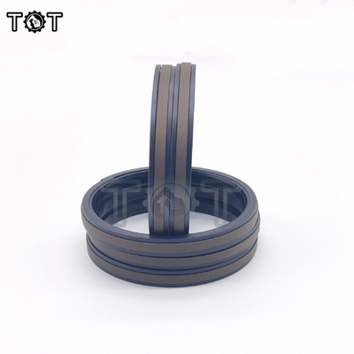 Segments de piston hydrauliques d'ISO9001 SPGW PTFE pour des machines de construction
