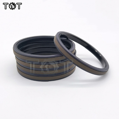 Segments de piston hydrauliques d'ISO9001 SPGW PTFE pour des machines de construction